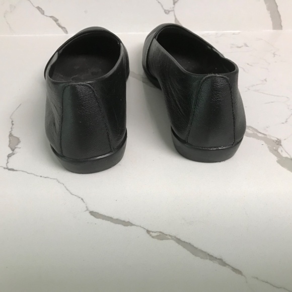 Aerosoles Black Leather Flats Loafers US 6.5 - Picture 5 of 9